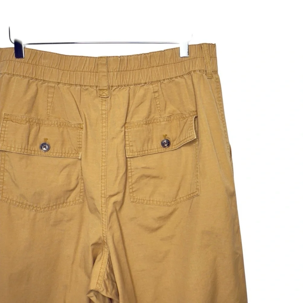 Madewell High Rise Utility Straight Relaxed Pants Cotton Ripstop Sz XL